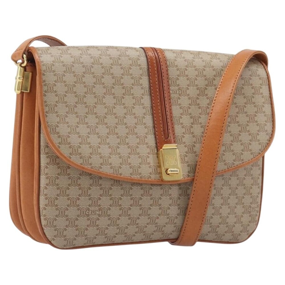 Celine Vintage Macadam Canvas and Leather
